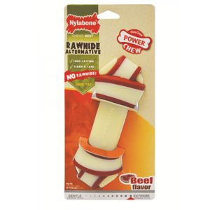 Nylabone Power Chew Rawhide Knot Alternative Beef - Giant