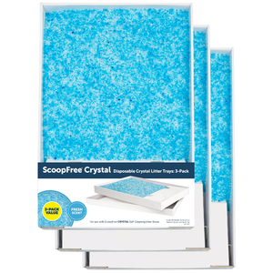 ScoopFree® Replacement Blue Crystal Litter Tray - 3 Pack