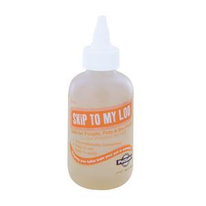 Skip To My Loo House Training Attractant Scent 125mL dog toilet training aid, puppy toilet training scent, Skip To My Loo PetSafe, PetSafe toilet training, potty training for dogs, indoor toilet training for pets, outdoor dog toilet spray, house training scent for puppies, PetSafe Pet Loo spray, dog trainin