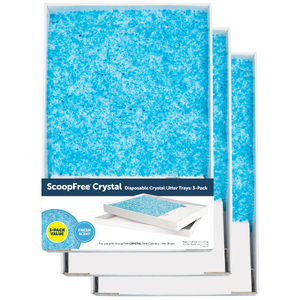 ScoopFree® Replacement Blue Crystal Litter Tray - 3 Pack