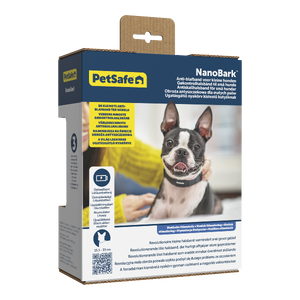 Petsafe Static NanoBark Control Collar [PBC10-17759] NanoBark collar, PetSafe bark collar, smallest dog bark collar, bark collar for small dogs, rechargeable bark collar, waterproof dog training collar, anti-bark collar, stop dog barking, static bark collar for small dogs