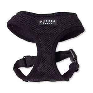 Puppia Soft Harness Black Med