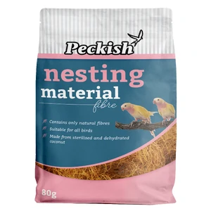 Peckish Nesting Material Fibres 80g bird nesting fibre, nesting material coconut fibre, aviary nesting substrate, wild bird nesting material, Peckish nesting fibre birds