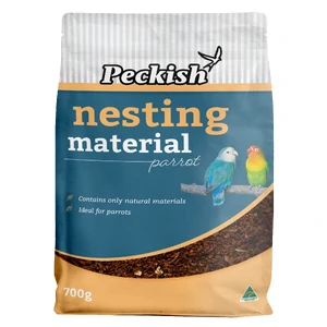 Peckish Parrot Nesting Material 700g peckish parrot nesting material, parrot nesting substrate, bird nesting fibres, nesting material for parrots, aviary nesting mix, natural bird nesting material