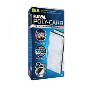 Fluval U2 Poly/Carbon Cartridge 2 Pack