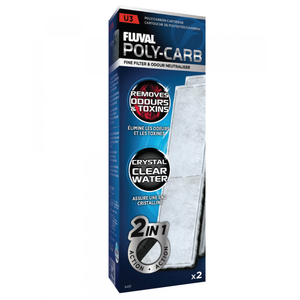 Fluval U3 Poly/Carbon Cartridge 2 Pack