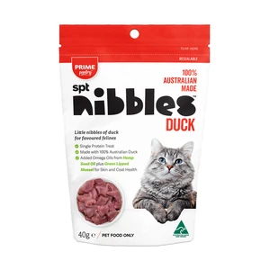 Prime Single Protein Treat Nibbles for Cats 40g - Duck Flavour