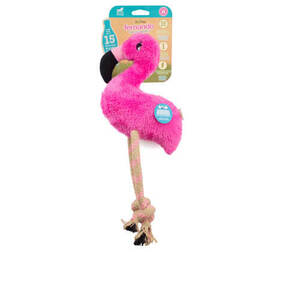Beco Dual Material 'Fernando' Flamingo Dog toy