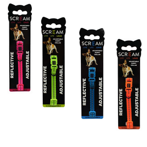 Scream Reflective Nylon Puppy Collar