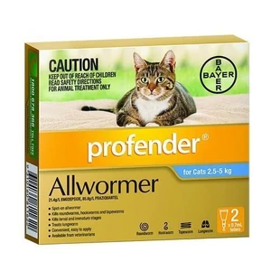 Profender Medium 2.5-5kg Cat 2pk