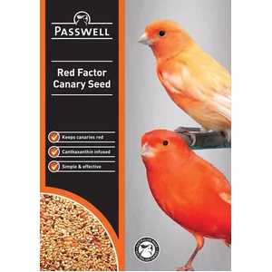 Passwell Red Factor Canary Seed canthaxanthin 50mg per kg canary seed, seed pigment for red canaries, red factor genetics canary colour, canary moulting colour feed, red canary feather support seed, canary seed infusion pigment, non messy canary colour seed, canary seed for moult austra