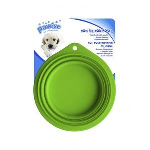 Pawise Silicone portable collapsible travel  Dog Bowl 1L