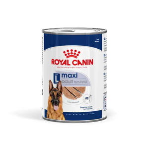 Royal Canin Maxi Adult Loaf Wet Dog Food Cans 12 x 410g Royal Canin Maxi Adult Loaf, large breed wet dog food, Royal Canin wet dog food 410g, adult dog food for large breeds, joint support dog food, digestion support dog food, Royal Canin large dog food, wet food for dogs 26-44kg, Royal Canin Maxi 410g, balanc