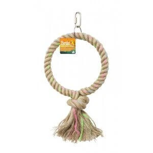 Birdie Jute Parrot Ring Single 16cm