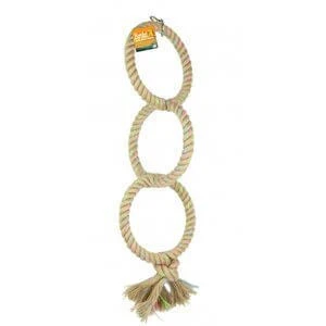 Birdie Jute Parrot Triple Ring (16cm each)