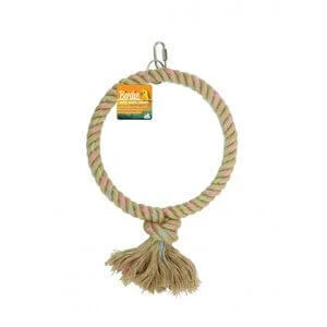 Birdie Jute Parrot Ring Single 20cm