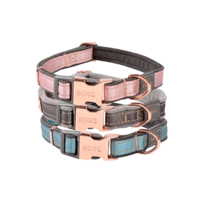 Rogz Urban Classic Collar for Dogs Rogz Urban Classic Collar, pastel dog collar, rose gold dog collar, Rogz collar for dogs, soft dog collar, stylish dog collar, adjustable dog collar, Rogz pastel collar, luxury dog collar, dog collar with rose gold hardware