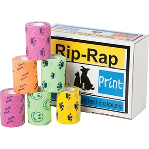 Rip Rap Lite Print Cohesive Bandage 5cm x 4.5cm - Box of 24
