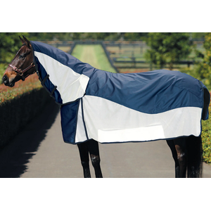 Kool Master 600D Rainsheet Horse Rug Combo - Navy