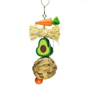 Nature Island Avocado Chew Hanging Toy for Small Animals nature island avocado chew, small animal hanging chew toy, natural wood rabbit chew toy australia, guinea pig dental chew toy, small animal habitat toy, hanging wooden toy small pets, rabbit chew toy australia