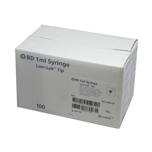 BD 1ml Luer Lock Syringe (309628) - Box of 100