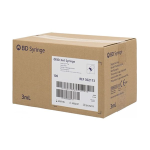 BD 3ml Luer Lock Syringe (302113) - Box of 100