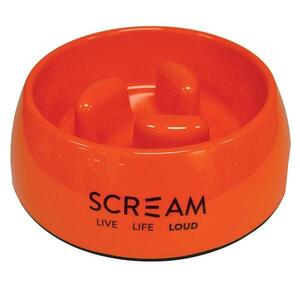 Scream round Slow down Pillar bowl for dogs large 750ml