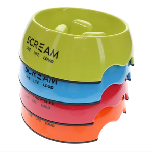 Scream round Slow down Pillar bowl for dogs large 750ml