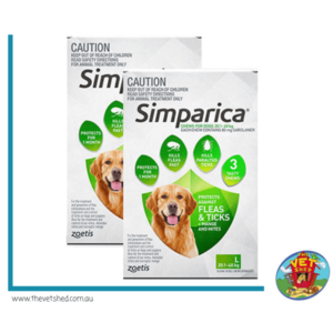 Simparica for Large dogs 20-40kg 12 pack Flea, Tick and Mite treatment