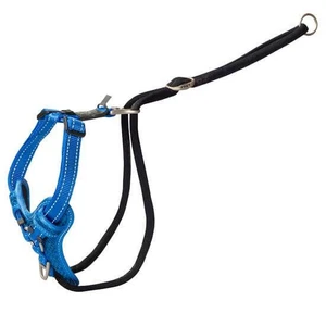 Rogz Control Stop Pull Harness Blue Med