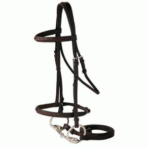 Economy Laced Snaffle Bridle PONY Brown *CLEARANCE* 