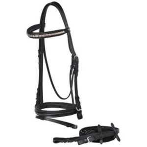 Jeremy and Lord Hanoverian Clinchered Bridle FULL Black 