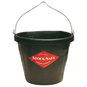 StockSafe Rubber FLAT BACK BUCKET Capacity 17 Litres
