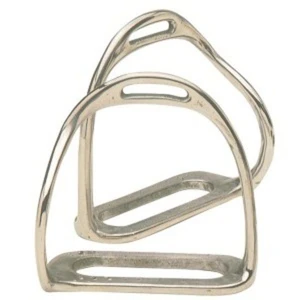 Equi Steel Stainless Steel Bent Leg Safety Stirrups 4.1/2"/11.5cm