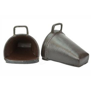 Childs Leather Stirrup Clogs Brown 