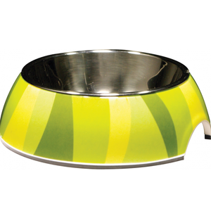 Catit 2-in-1 Bowl 160ml - Green Jungle Stripes