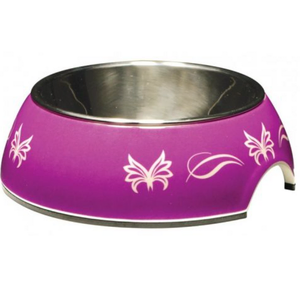 Catit 2-in-1 Bowl 160ml - Purple Butterfly
