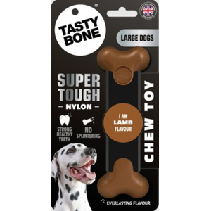 Tasty Bone Super Tough Lamb Bone Dog Toy