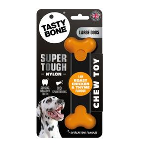 Tasty Bone Super Tough Roast Chicken & Thyme Bone Dog Toy