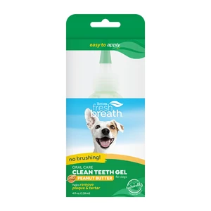 TropiClean Fresh Breath Oral Care Clean Teeth Gel Peanut Butter 118mL
