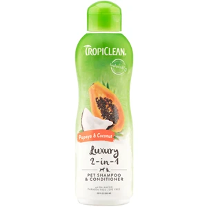 TropiClean Shampoo & Conditioner Papaya & Coconut Luxury 2-in-1 592mL