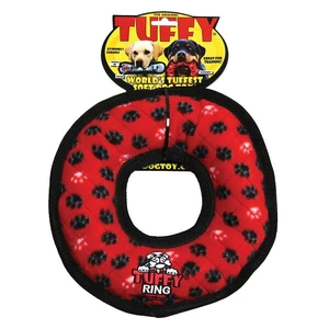 Tuffy Ultimates Ring Red Paws 27X5Cm