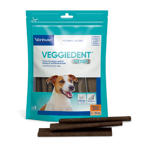 Veggiedent Fr3sh Small (5-10kg) 15pk Dental Treats For Dogs
