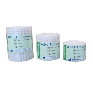 Vet-Lite Casting Tape vet lite casting tape, veterinary casting tape, heat moldable splint material, lightweight vet splints, waterproof casting tape, thermoplastic veterinary cast, animal splinting material, low temperature thermoplastic, moldable cast tape, x ray translucent