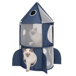 Vesper Rocket Cat Home Blue 90 x 90 x 50cm 