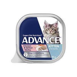 Advance Kitten Chicken & Salmon Medley 85g x 7