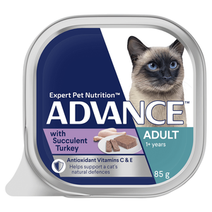 Advance Adult Succulent Turkey Wet Cat Food 7 x 85g 