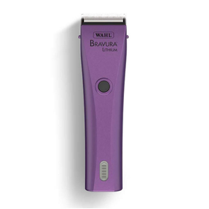 Wahl Bravura Lithium Clipper W/Adjustable 5-In1 Blade - Purple Bravura Lithium Clipper, Wahl Bravura clipper, 5-in-1 adjustable blade clipper, professional dog grooming clippers, cordless grooming clippers, rotary motor pet clippers, lightweight ergonomic clipper, cat grooming clippers, horse trimming clippers, 