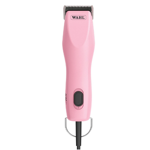 Wahl KM2+ Corded Animal Clipper - Pink Wahl KM2+ clipper, professional pet clipper, quiet animal grooming clipper, 2-speed pet clipper, dog grooming clippers, horse body clippers, cat grooming clippers, Wahl Prime Series blade, durable corded clipper, lightweight pet clipper, grooming tools Au