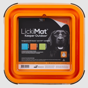 LickiMat Outdoor Keeper - Orange Ant-Proof Lickimat Pad Holder 